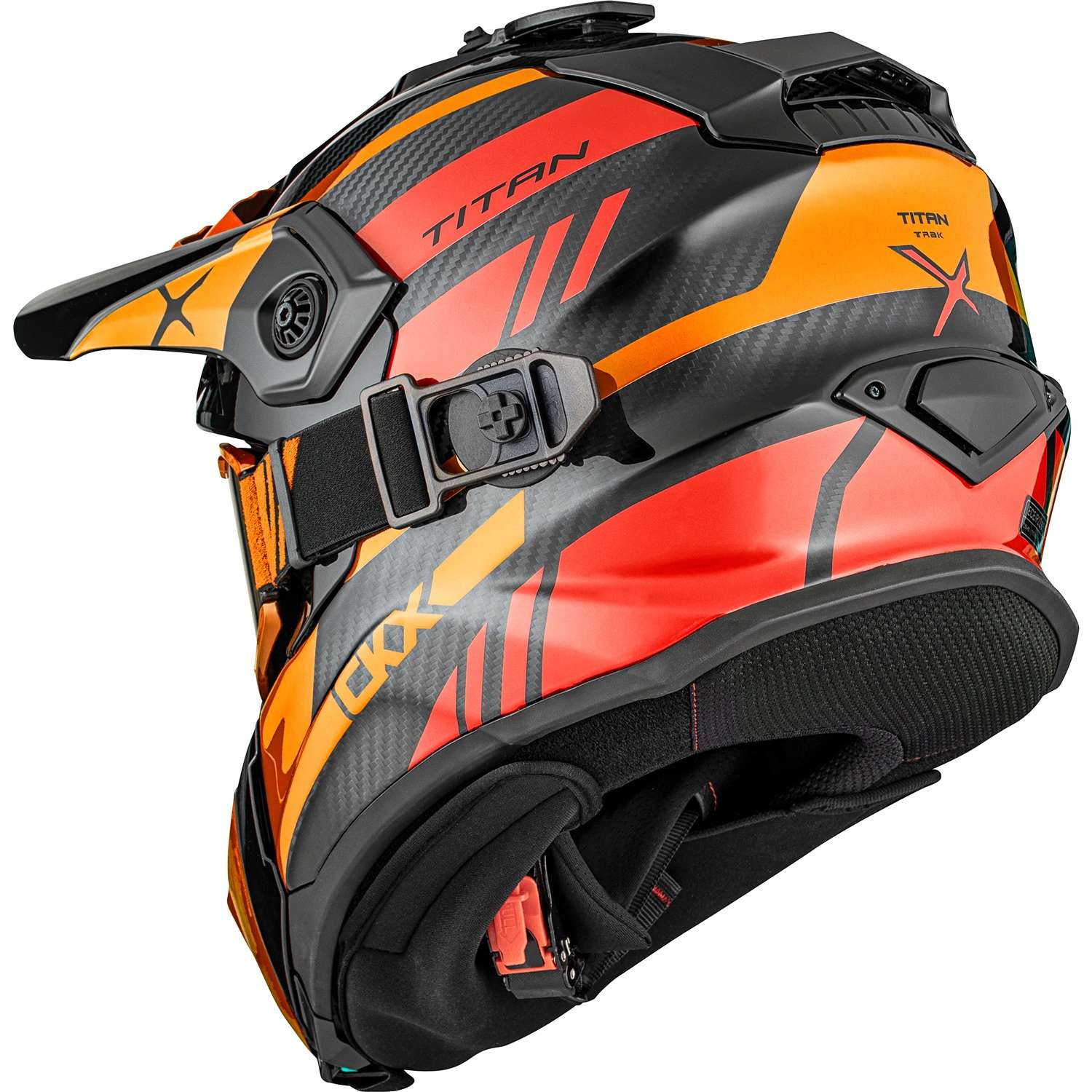 CKX Titan Original Carbon Trak Helmet w/ Dual Lens Goggle