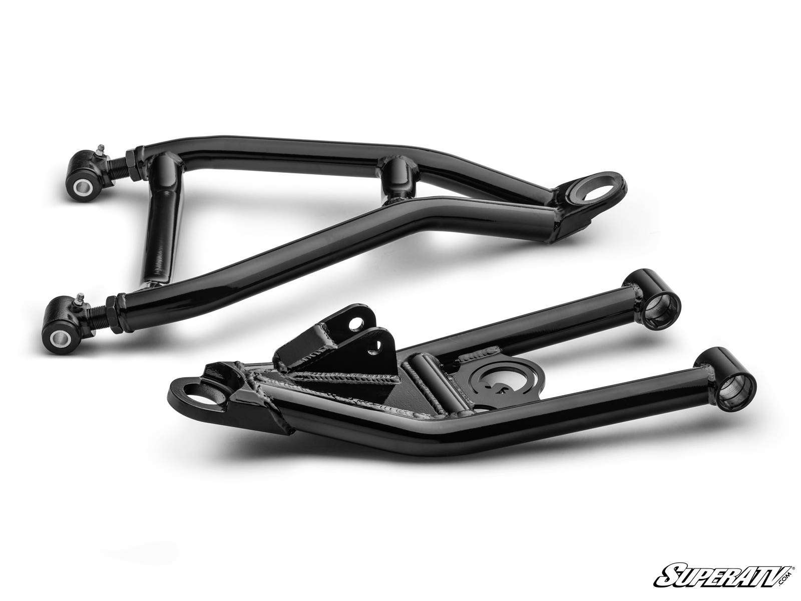 SuperATV Honda Pioneer 1000, bras en A tubulaires décalés de 1,5" à garde au sol élevée (noir)