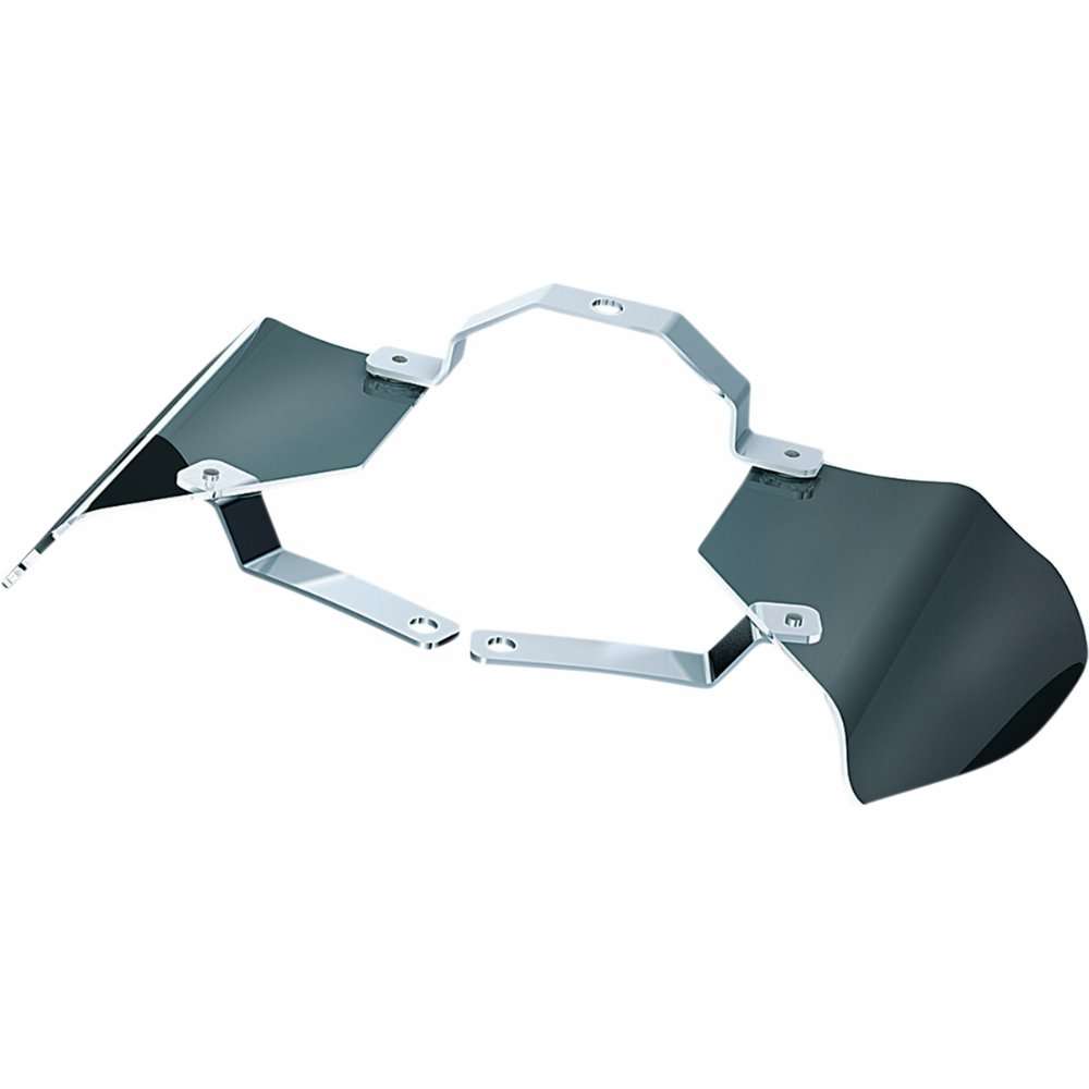 Kuryakyn Motorcycle AirMaster Reflective Smoke Saddle Shield