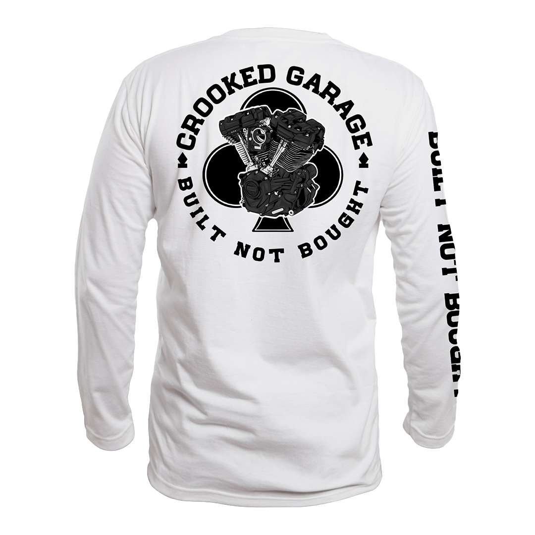 T-shirt à manches longues « Crooked Clubhouse Built Not Buyed »