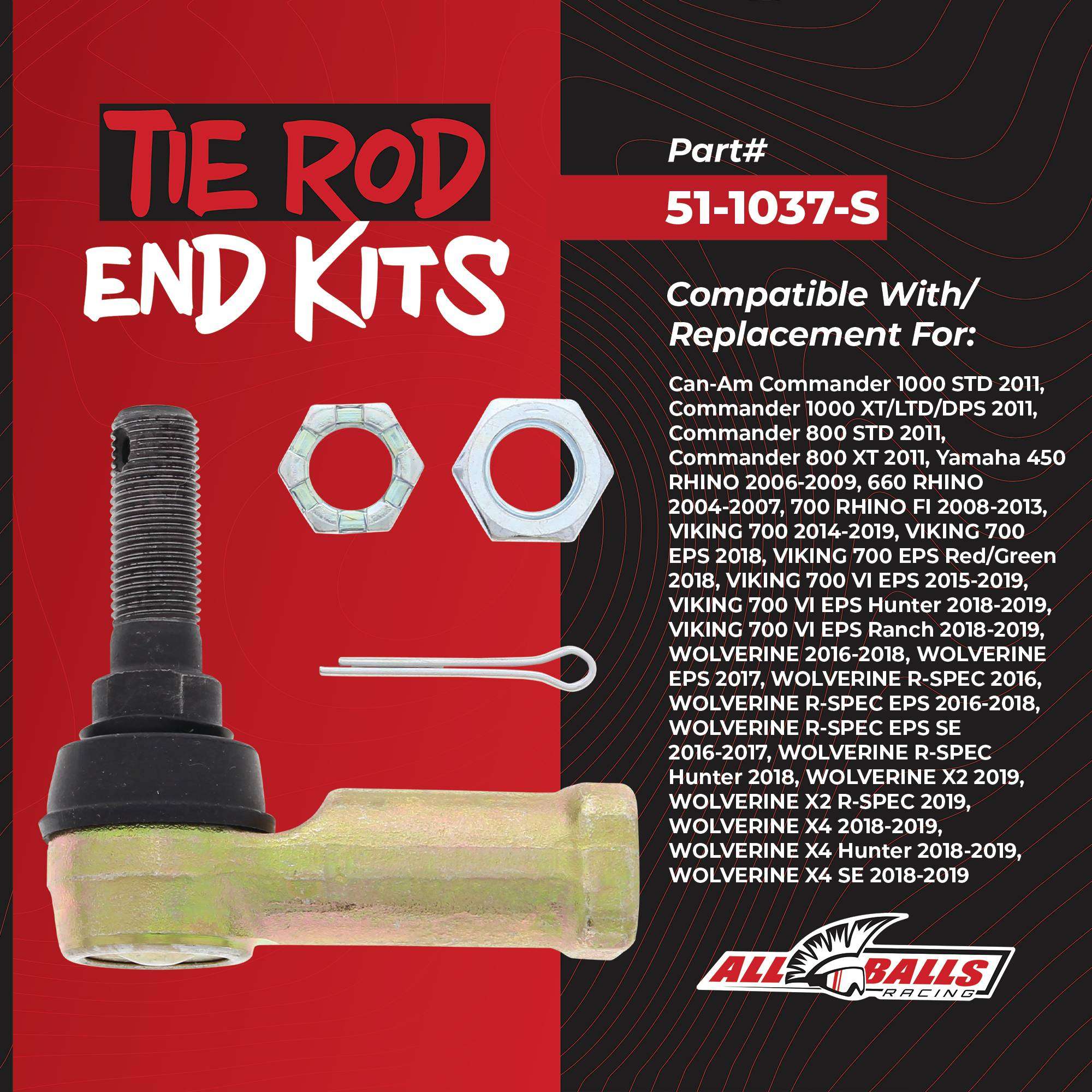 All Balls Outer Tie Rod End Kit