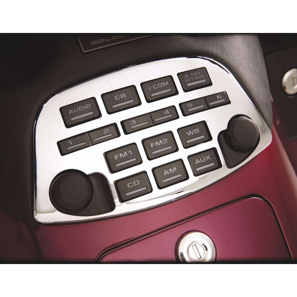 Show Chrome Radio Panel Accent for Honda Gold Wing