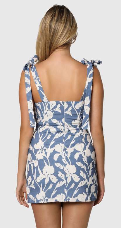 TEAMLTD Women's Shoulder Tie Dress