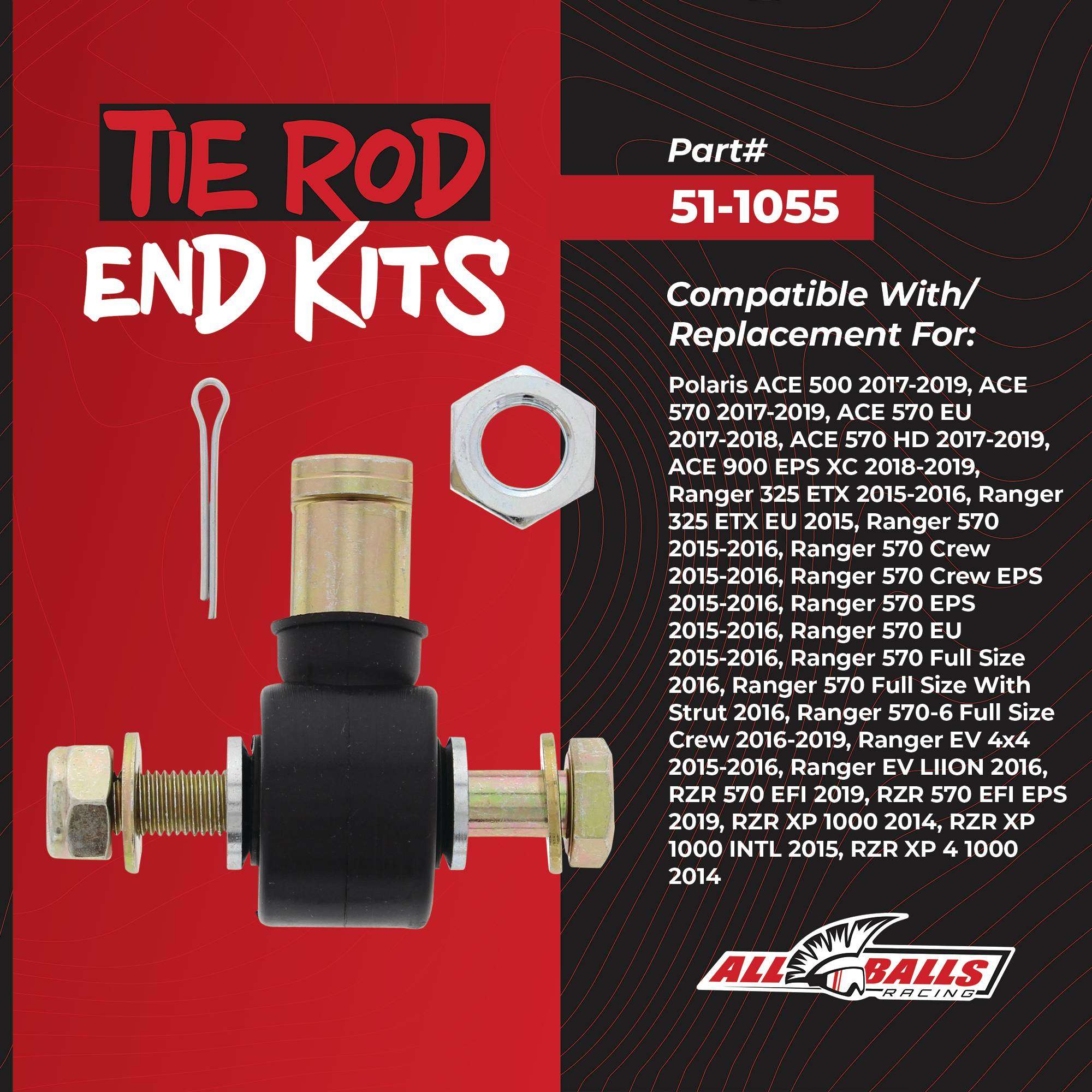 All Balls Outer Tie Rod End Kit