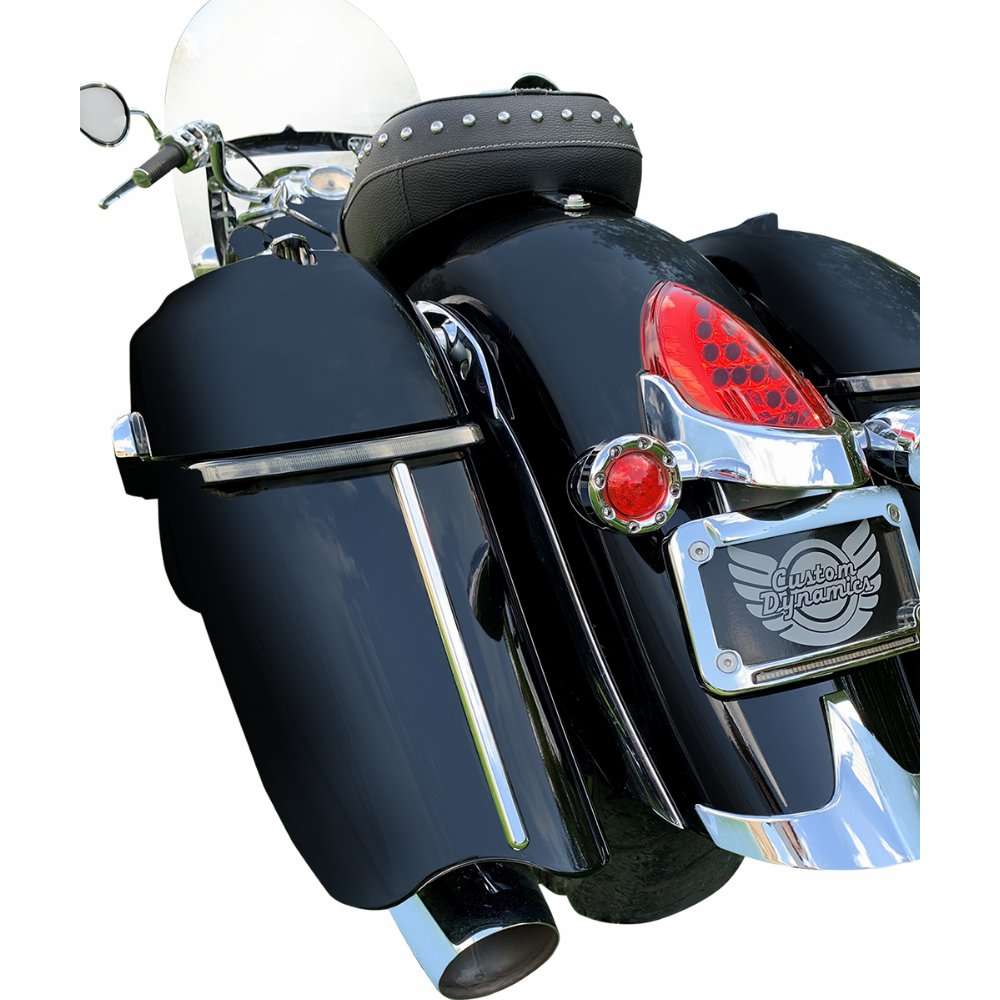 Custom Dynamics Dual Intensity Low-Profile Saddlebag Lights for Indian