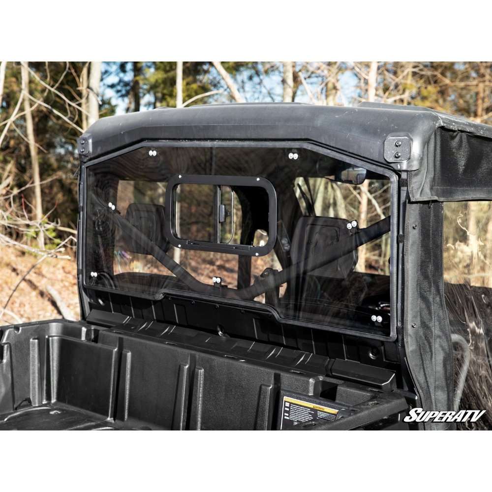 SuperATV Polycarbonate Sliding Rear UTV Windshield