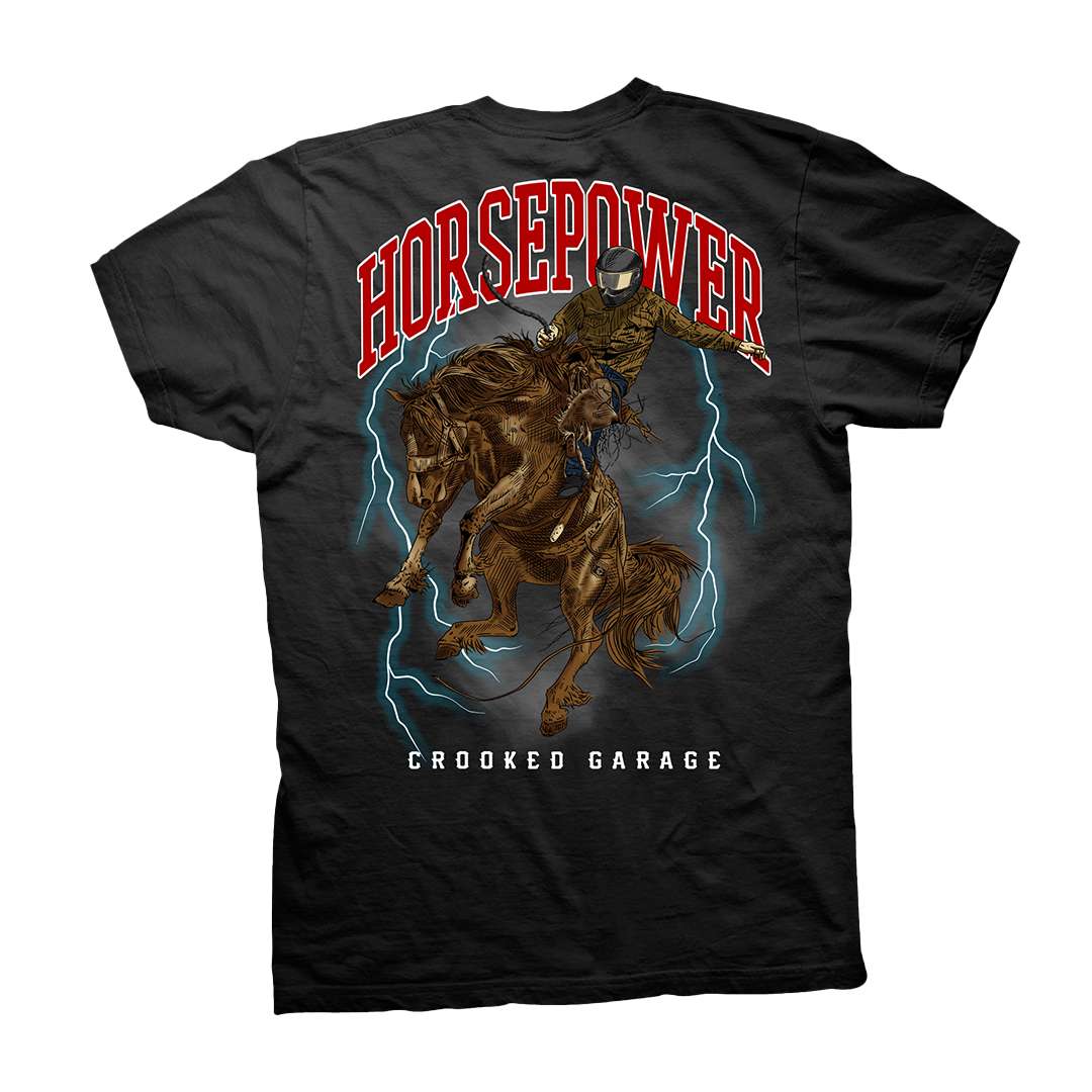 Crooked Clubhouse Horsepower Tee