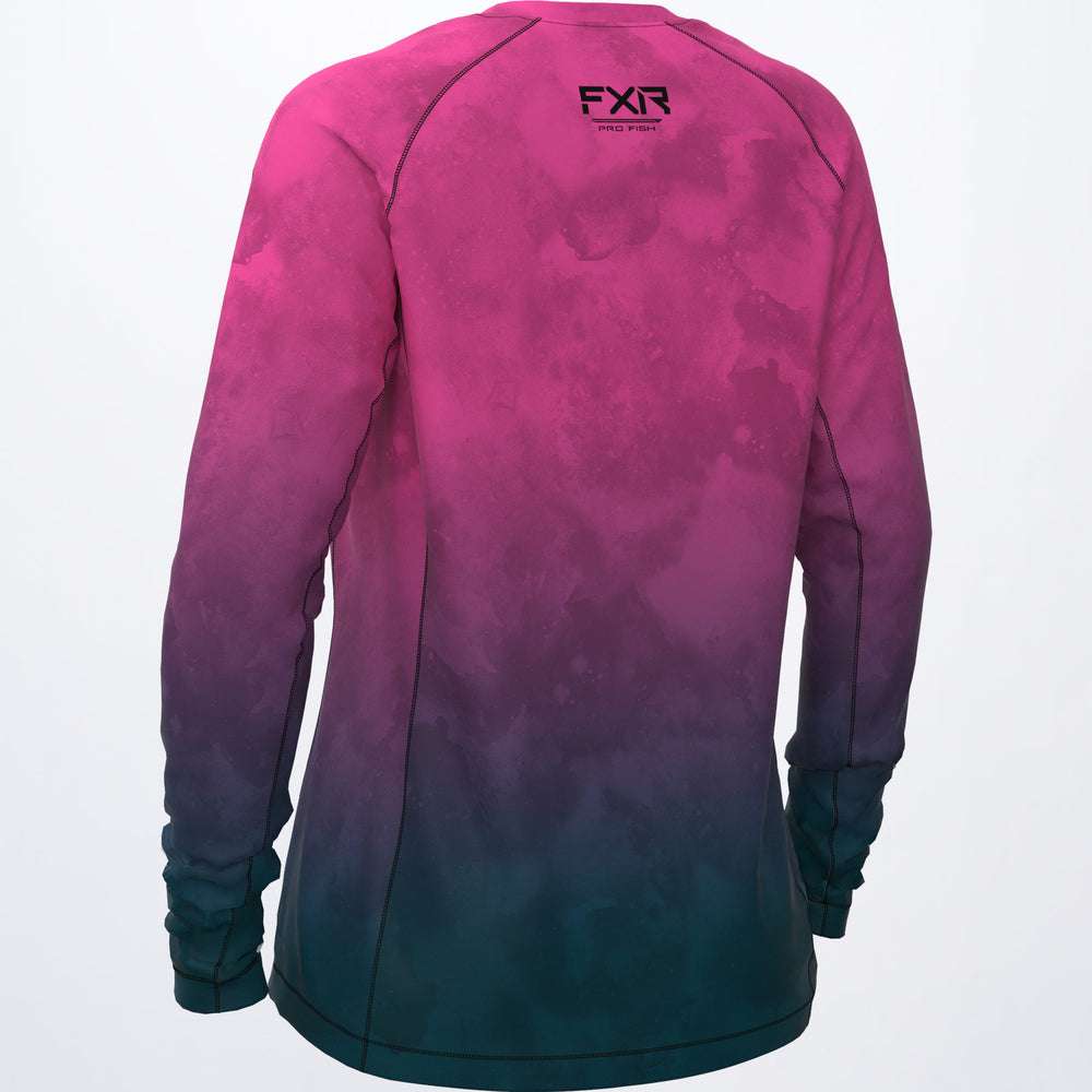 T-shirt à manches longues Derby UPF pour femme FXR (liquidation)
