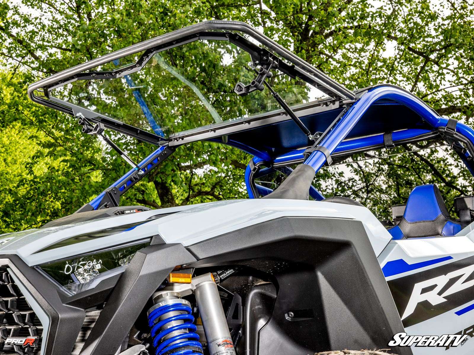 SuperATV Scratch Resistant Polycarbonate Flip-Up Front Windshield