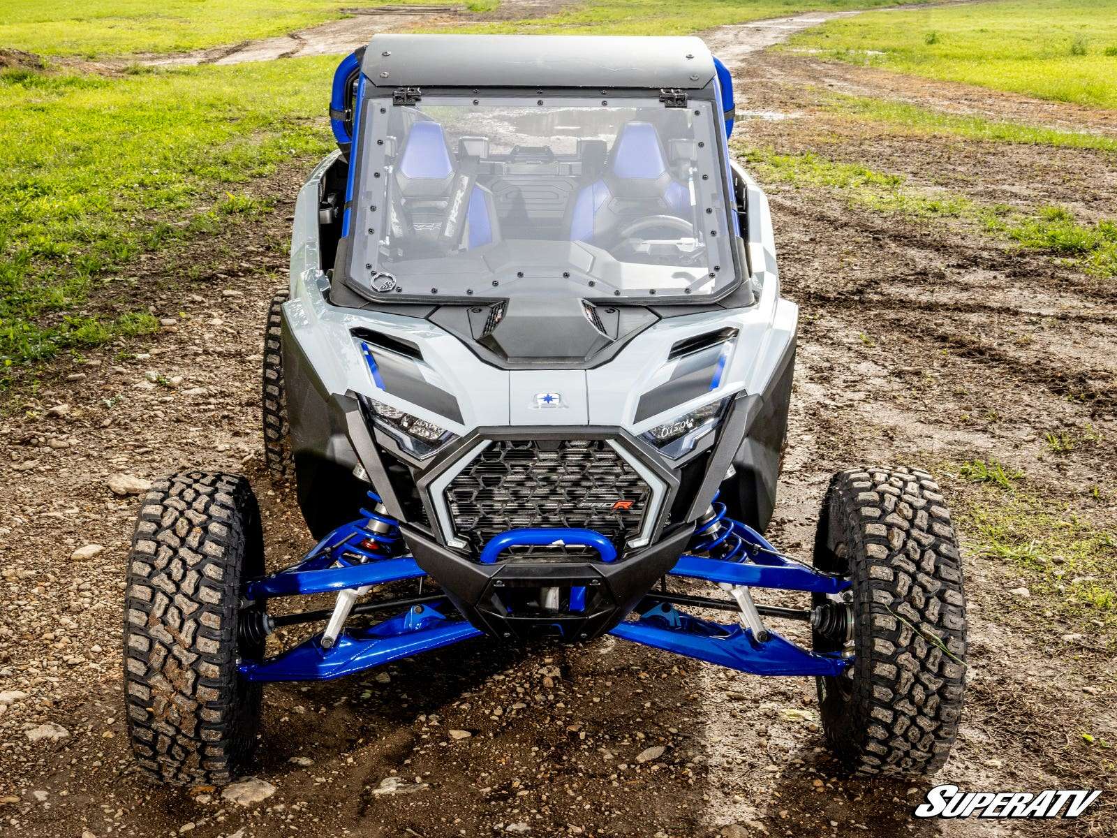 SuperATV Scratch Resistant Polycarbonate Flip-Up Front Windshield