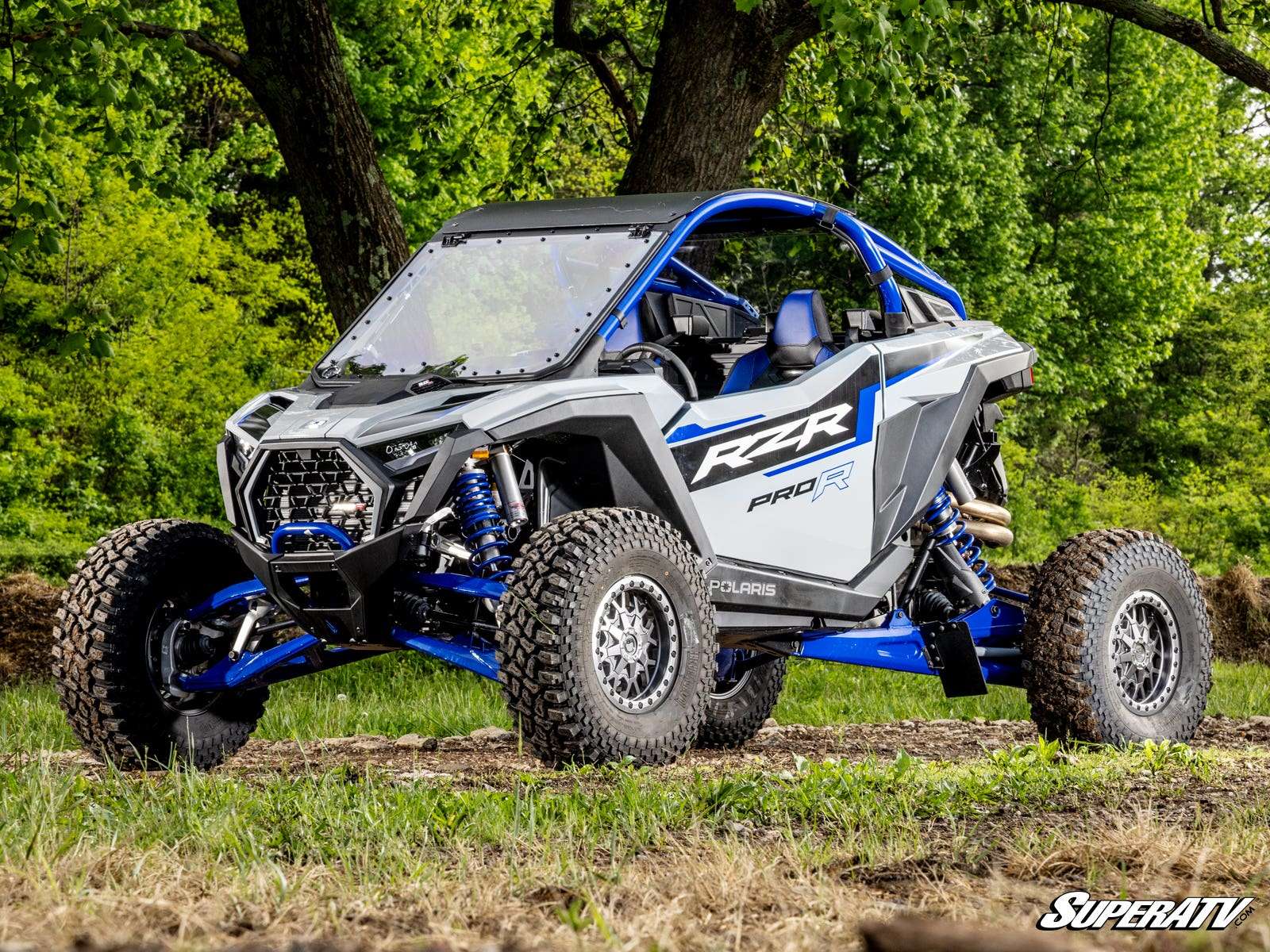 SuperATV Scratch Resistant Polycarbonate Flip-Up Front Windshield