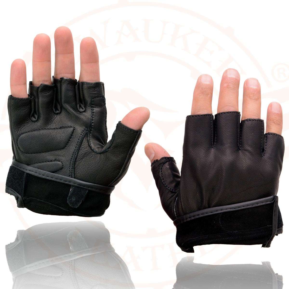 Milwaukee Full Panel Fingerless Gloves with Gel Palm