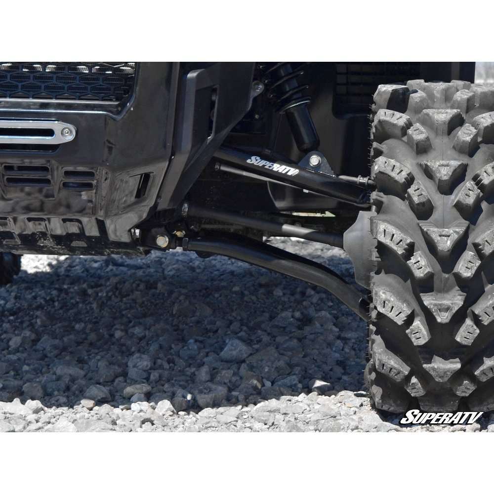 SuperATV Honda Pioneer 1000, bras en A tubulaires décalés de 1,5" à garde au sol élevée (noir)