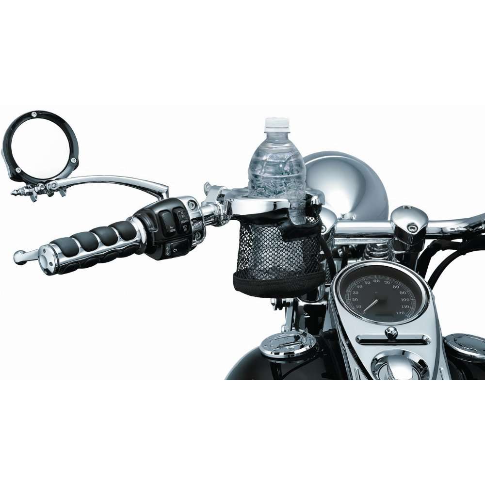 Kuryakyn Motorcycle Drink Holder with Basket