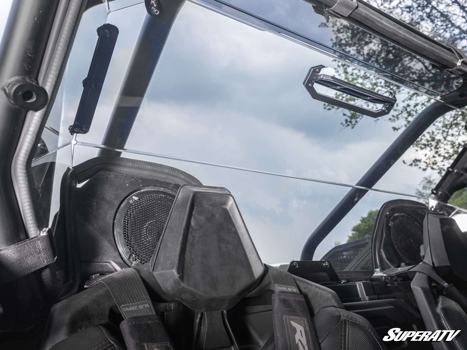 SuperATV Polycarbonate Vented Rear UTV Windshield