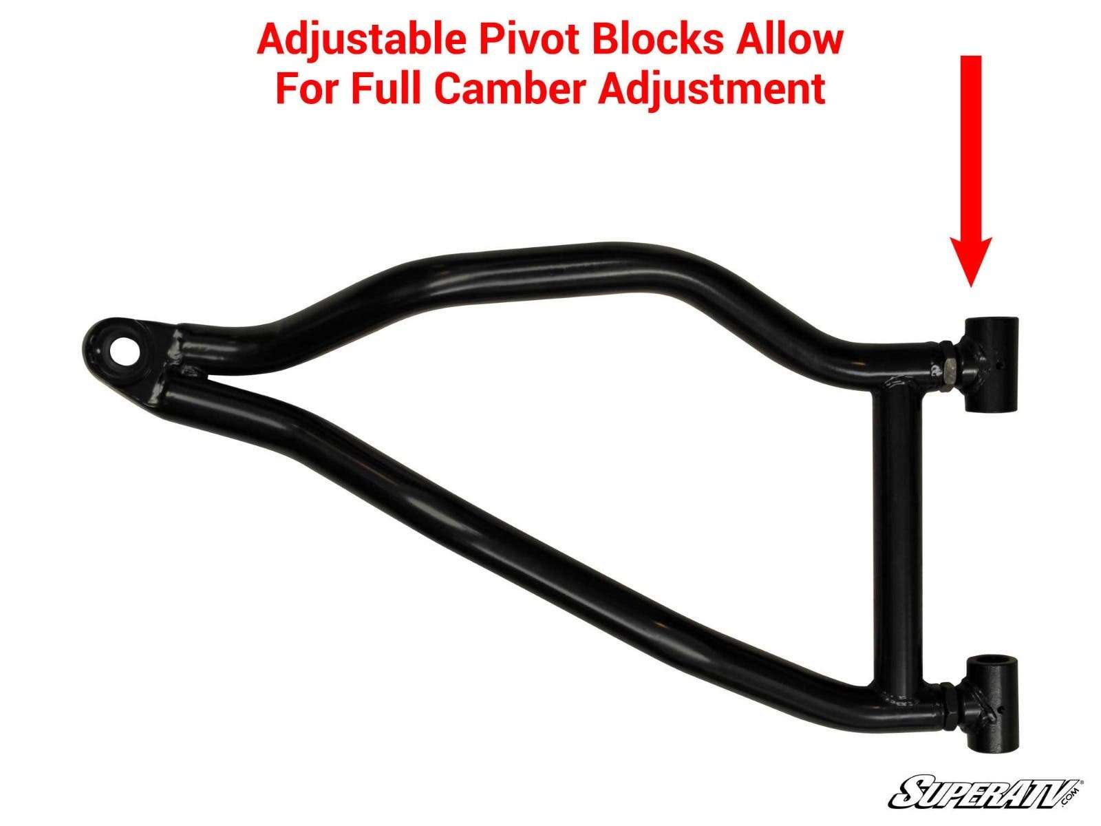 SuperATV Polaris RZR High Clearance 1.5" Forward Offset A-Arms