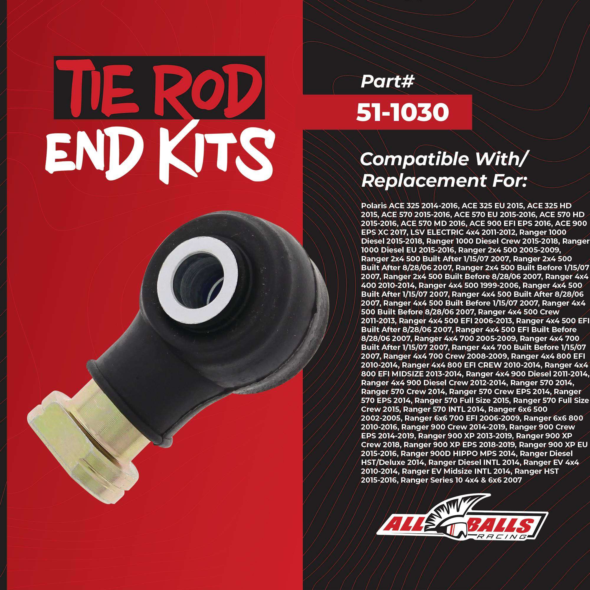 All Balls Outer Tie Rod End Kit
