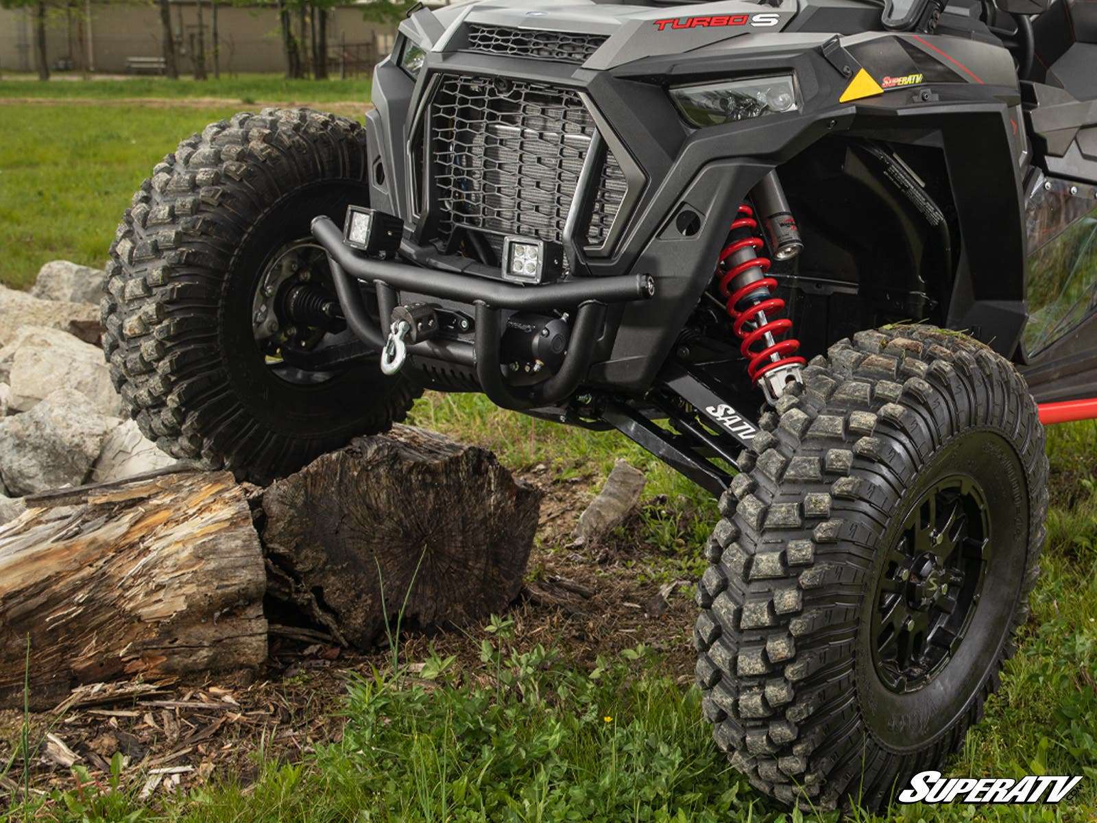 SuperATV Winch-Ready Front Bumper with 2500lbs Winch