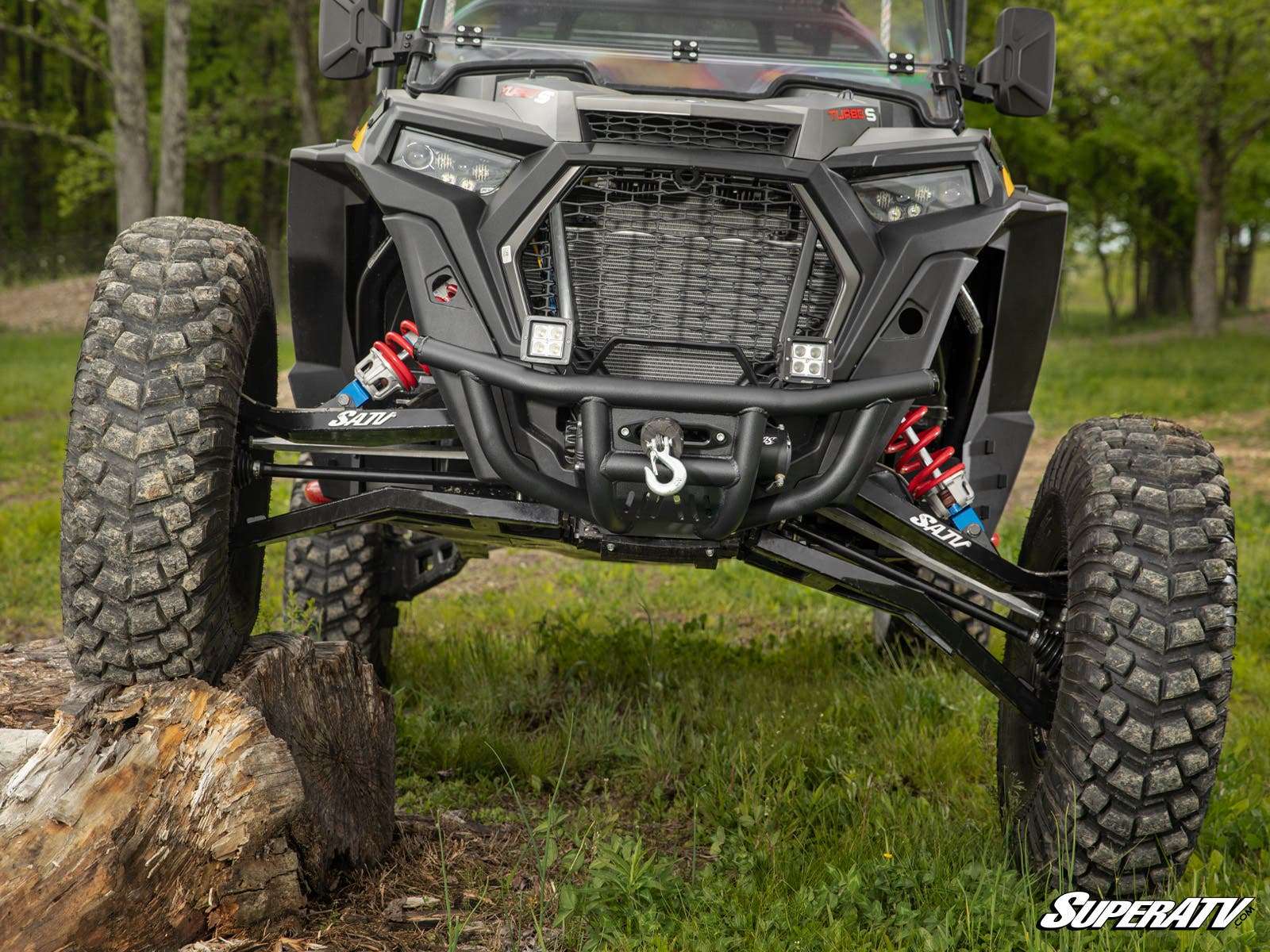 SuperATV Winch-Ready Front Bumper with 3500lbs Winch