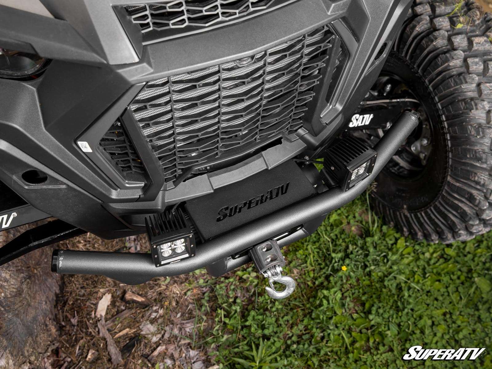 SuperATV Winch-Ready Front Bumper with 2500lbs Winch