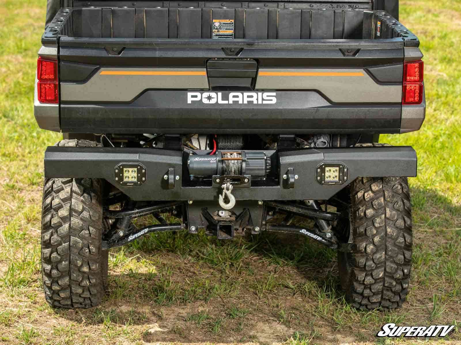 SuperATV Winch-Ready Rear Bumper with 3500lbs Winch