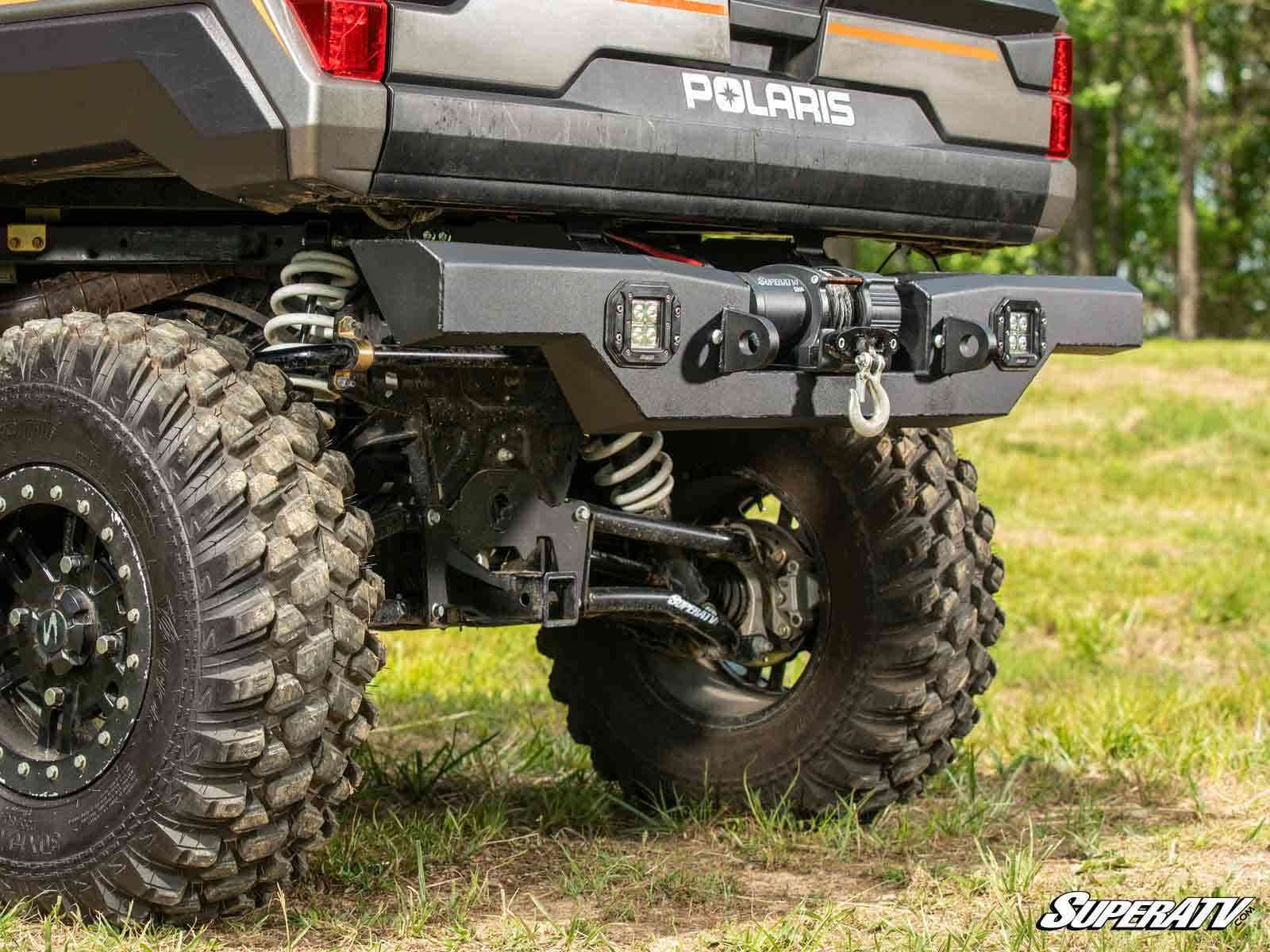 SuperATV Winch-Ready Rear Bumper with 3500lbs Winch