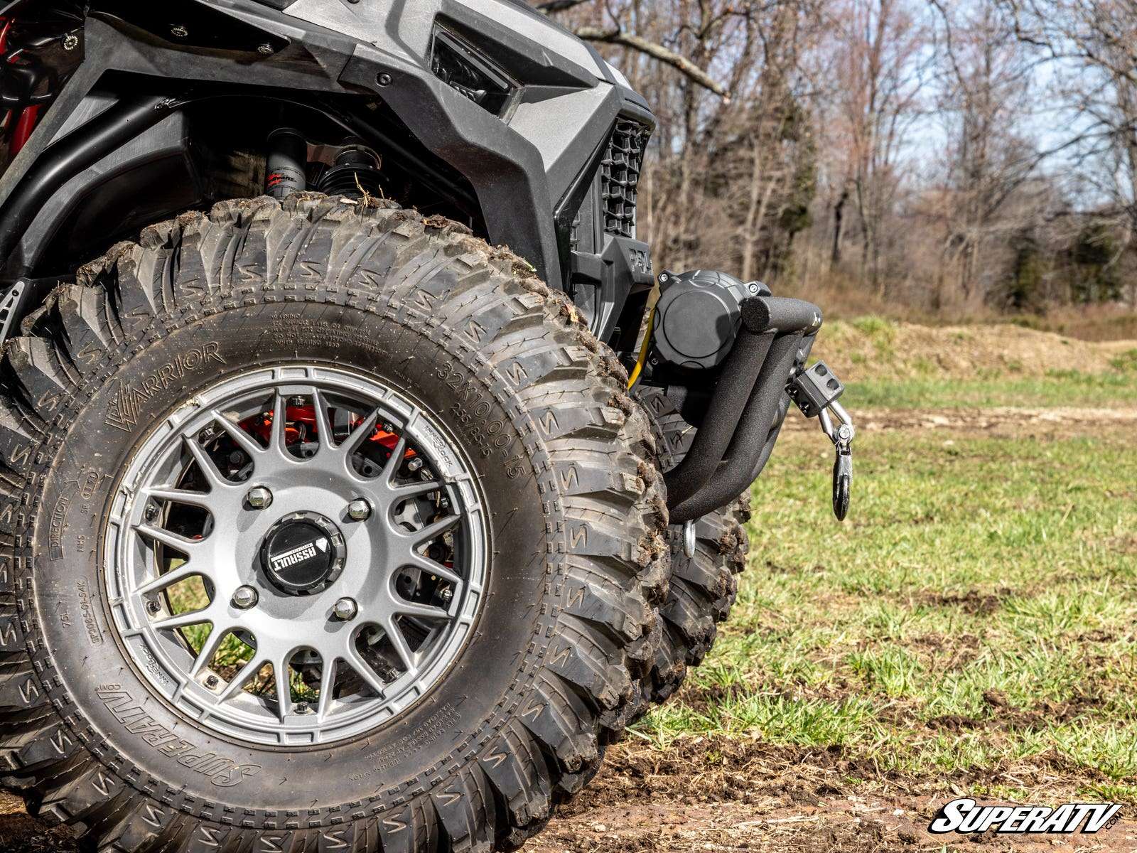 SuperATV Winch-Ready Front Bumper with 4500lbs Winch