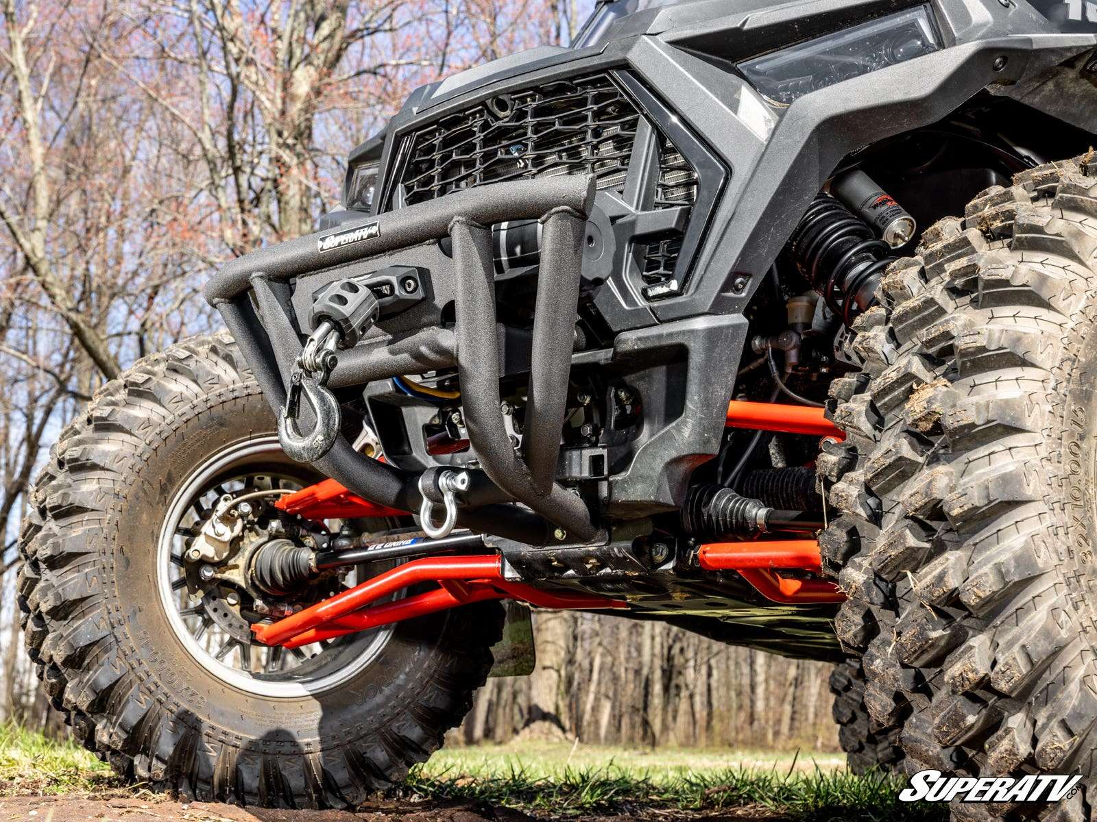 SuperATV Winch-Ready Front Bumper with 6000lbs Winch