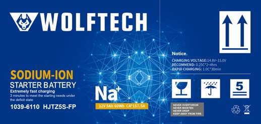 Wolftech Sodium Ion Battery