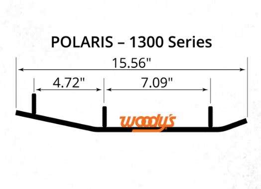 Woody's Slim Jim Dooly Performance Snowmobile Carbide Wear Rod