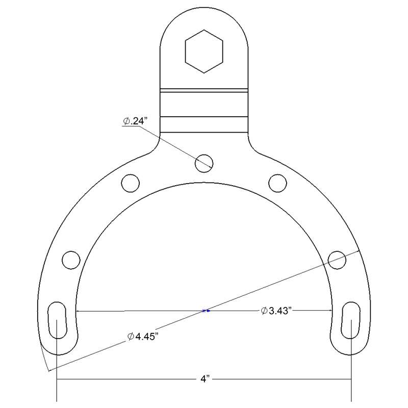 Support de réservoir d'essence pour moto RAM Mounts avec boule