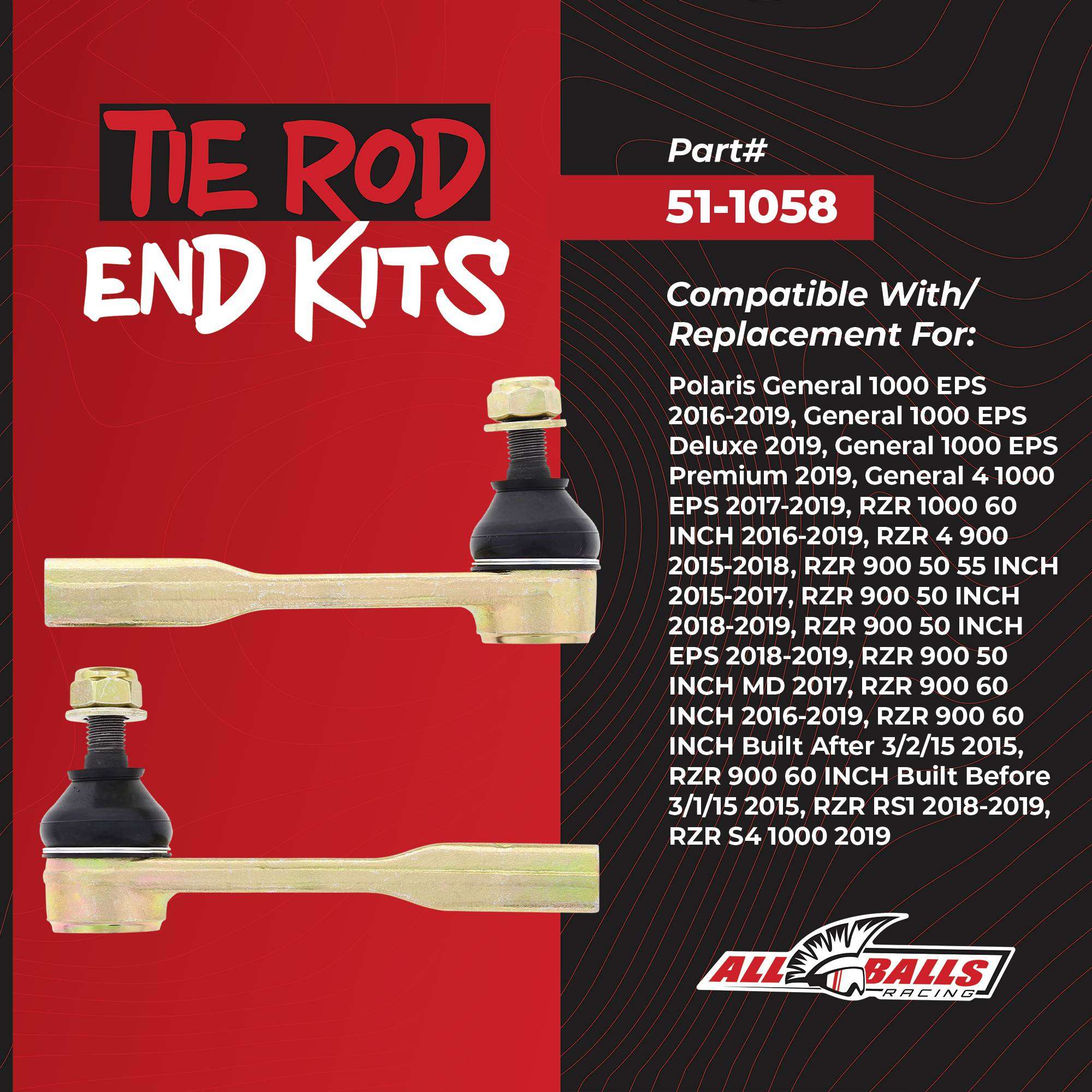 All Balls Outer Tie Rod End Kit
