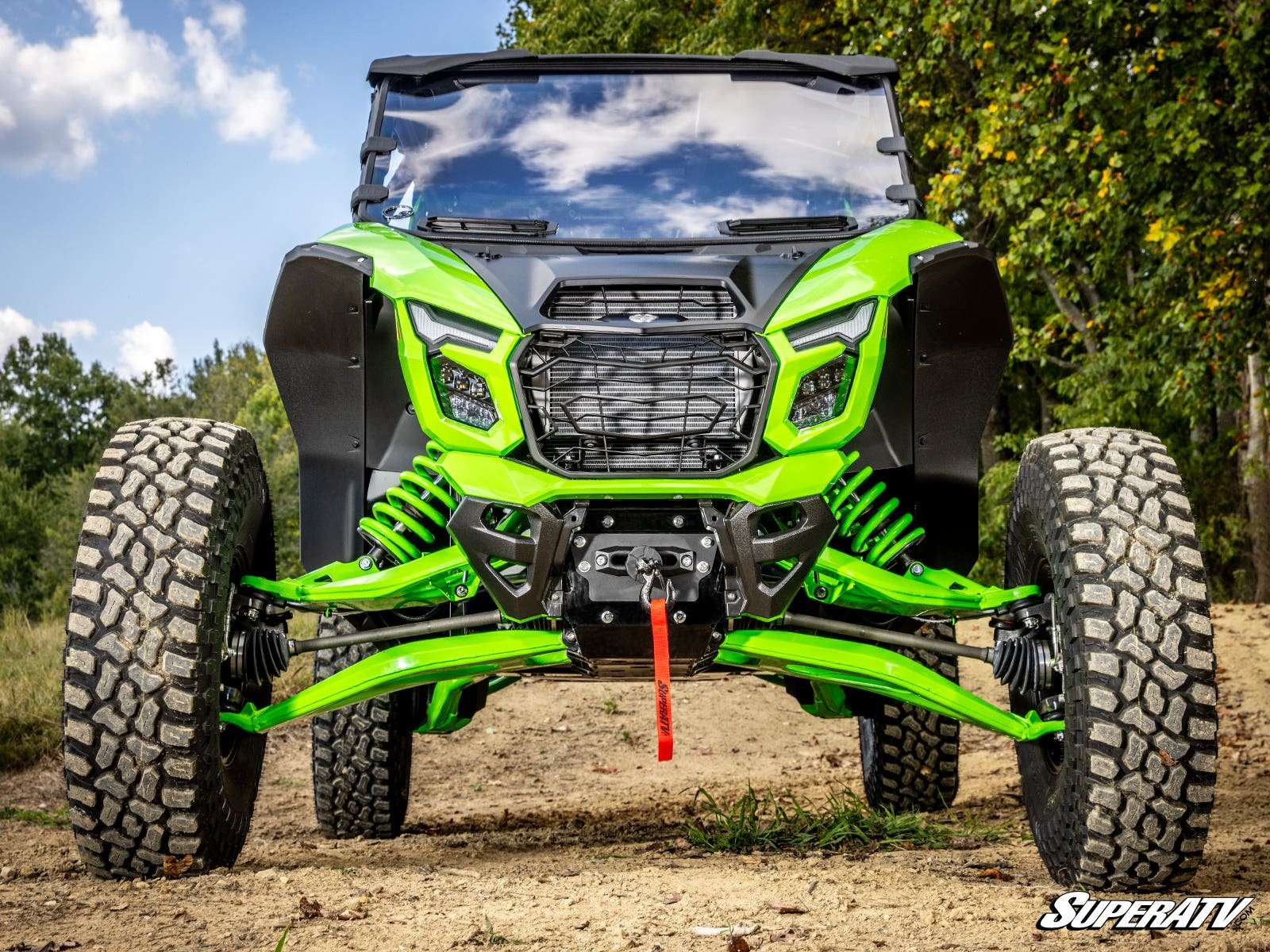 SuperATV Winch Mounting Plate with 4500lbs Winch