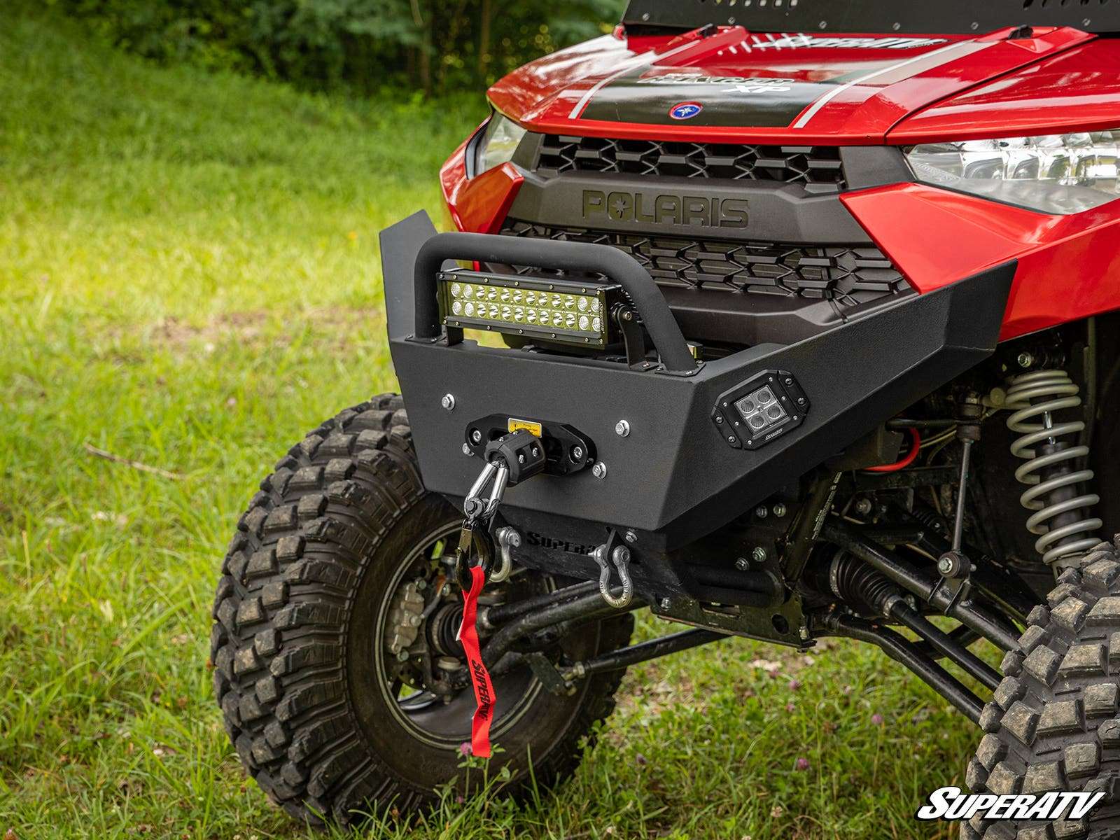 Pare-chocs avant robuste SuperATV Polaris Ranger XP 1000 avec treuil intégré