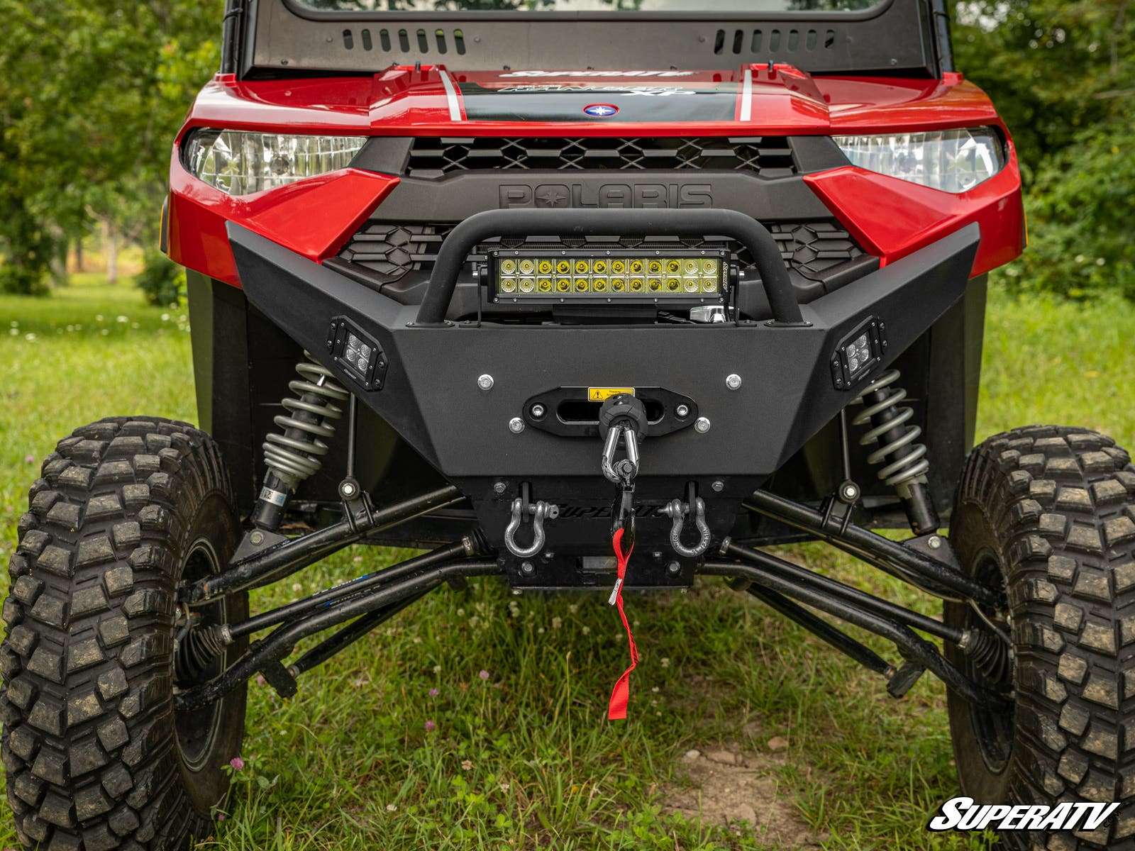 Pare-chocs avant robuste SuperATV Polaris Ranger XP 1000 avec treuil intégré