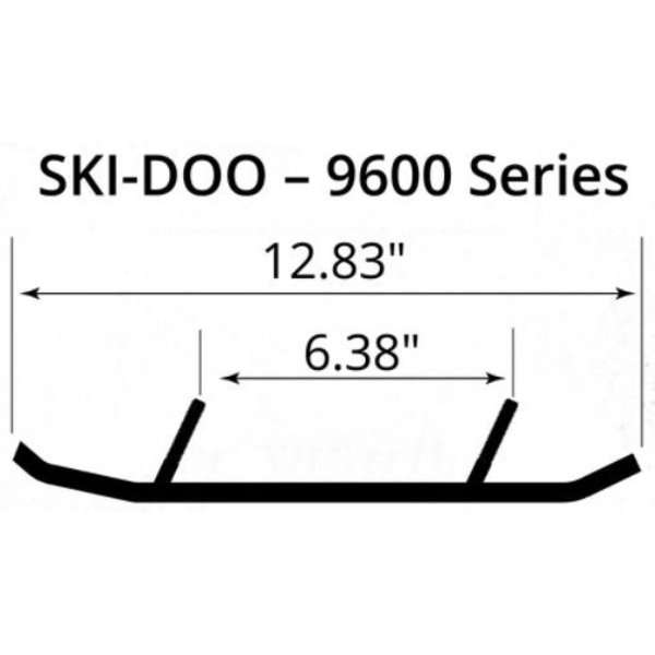 Woody's Top-Stock Hard Surface Bar Snowmobile Runners