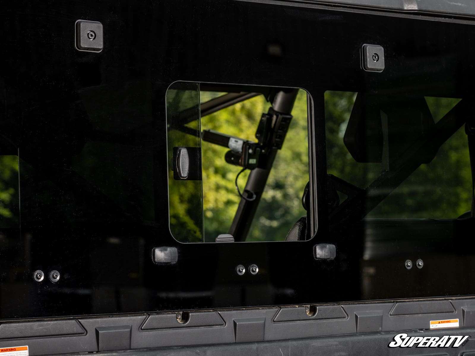 SuperATV Glass Sliding Rear UTV Windshield