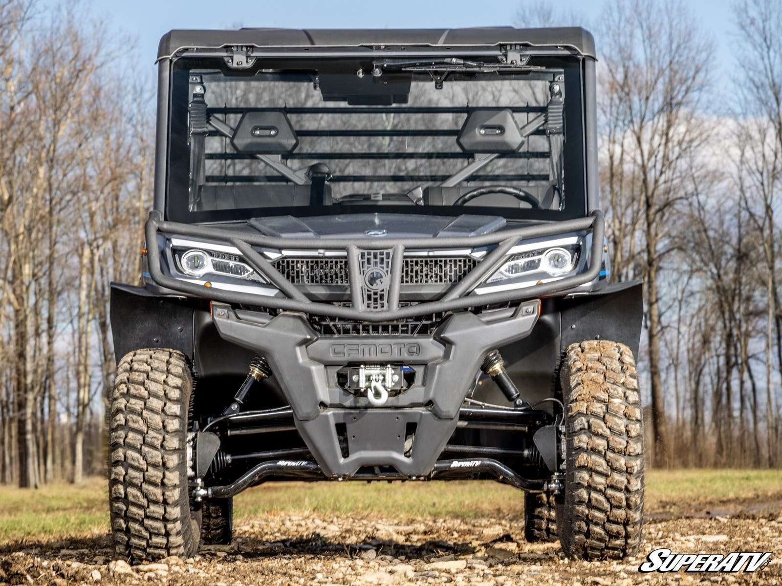 SuperATV Maxdrive Glass Power Flip Front Windshield