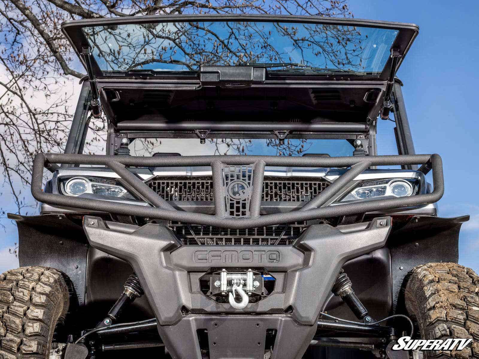 SuperATV Maxdrive Glass Power Flip Front Windshield