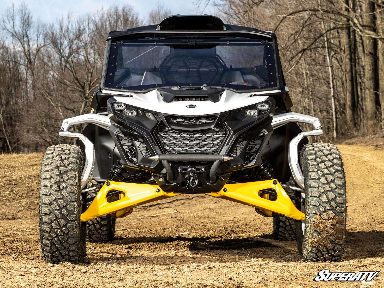 SuperATV Winch Mounting Plate with 6000lbs Winch