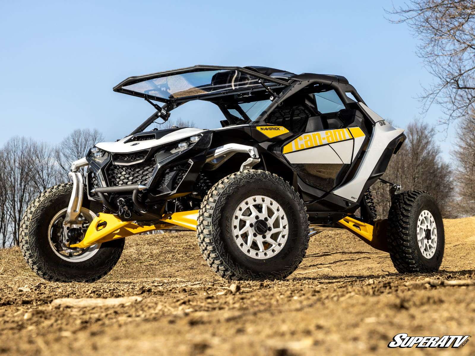 SuperATV Winch Mounting Plate with 6000lbs Winch
