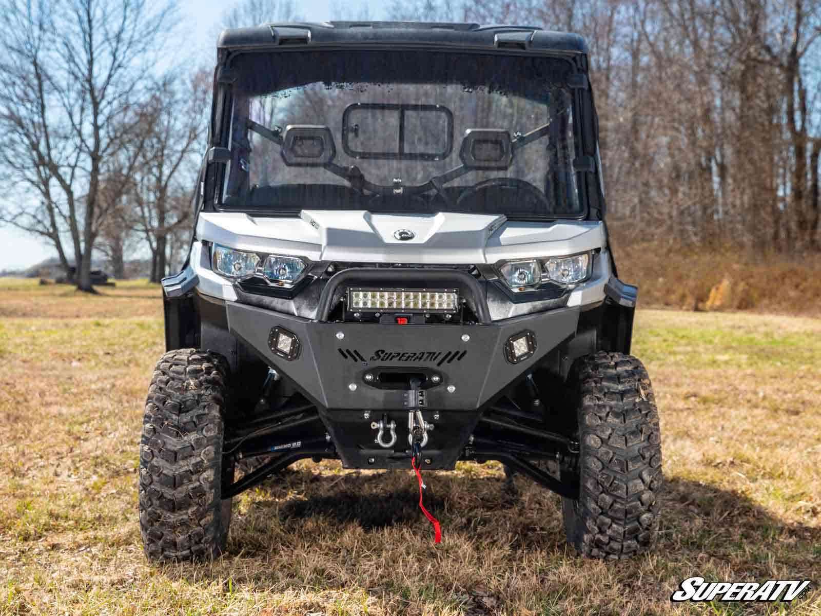 SuperATV Can-Am Defender Heavy Weight Winch Ready Front Bumper