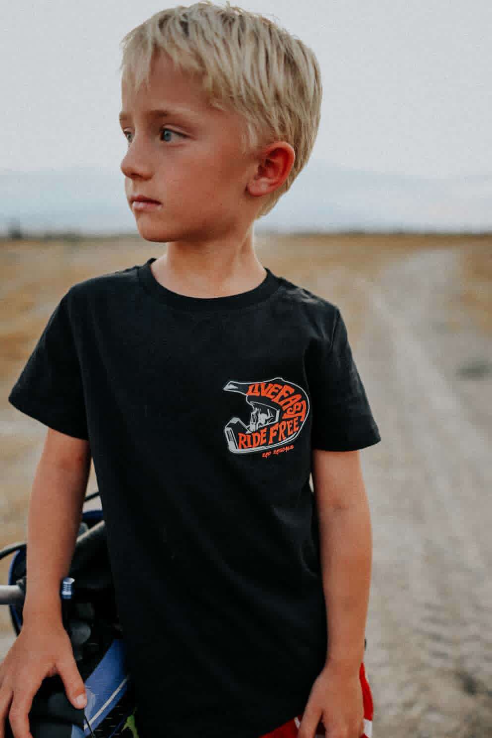 Rad Rascals Youth Live Fast Ride Free Tee