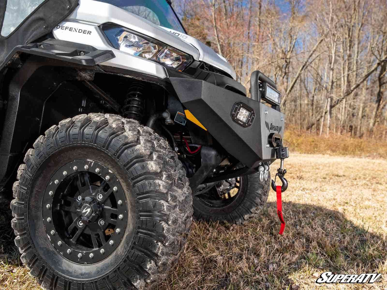 SuperATV Can-Am Defender Heavy Weight Winch Ready Front Bumper