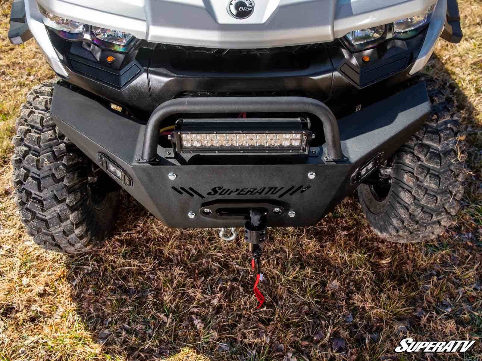 SuperATV Can-Am Defender Heavy Weight Winch Ready Front Bumper
