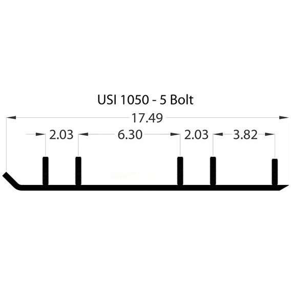 Woody's Trail Blazer IV Series Snowmobile Carbide Runners for Aftermarket Skis