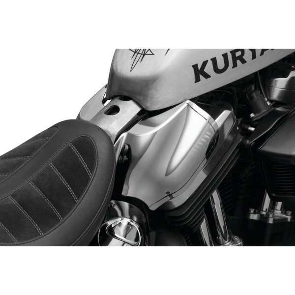 Kuryakyn Motorcycle AirMaster Reflective Smoke Saddle Shield