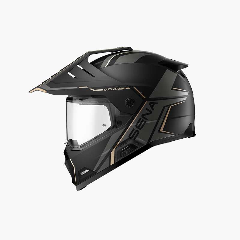 Sena Outlander Smart Solid Dual Sport Helmet