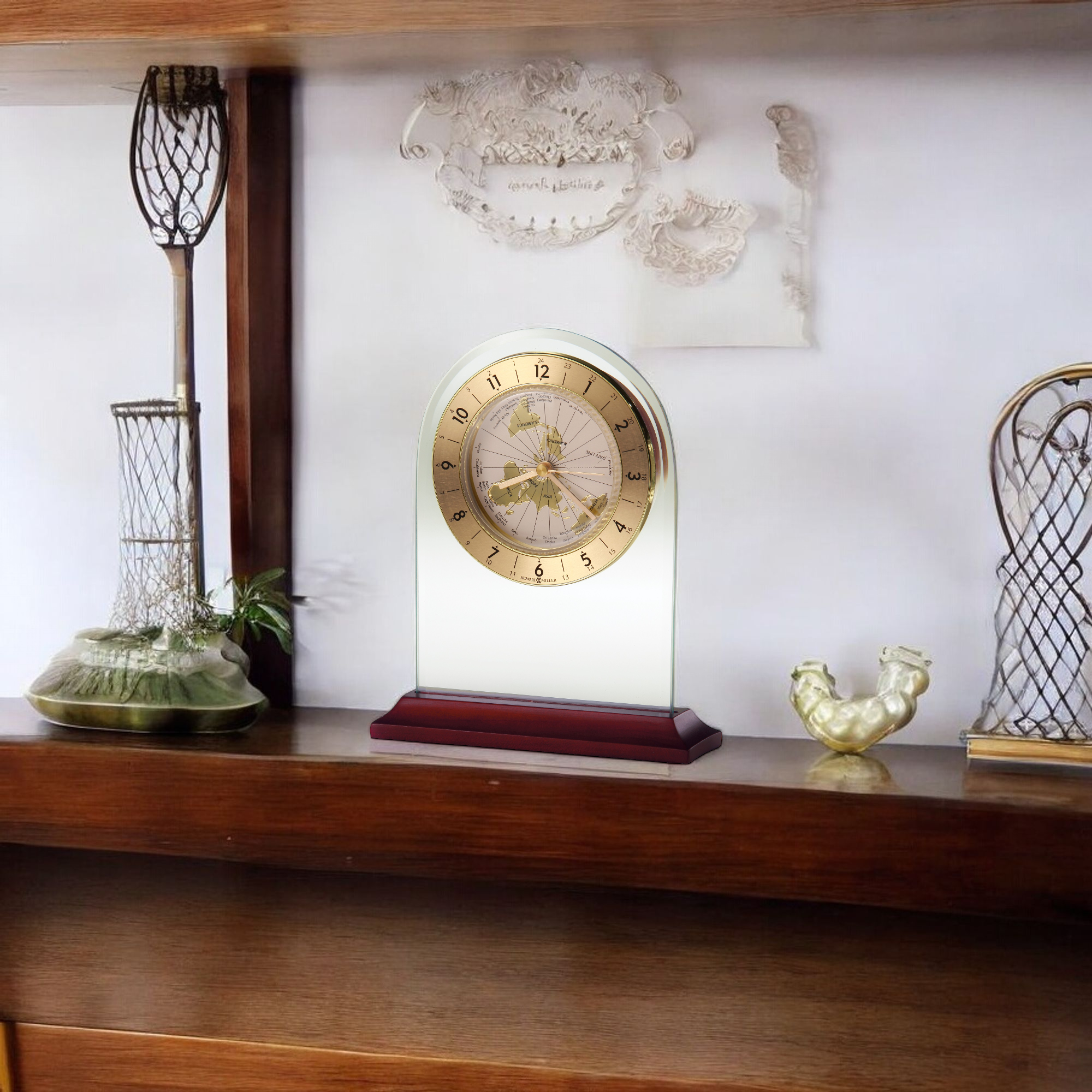 World Time Arch Tabletop Clock – Howard Miller