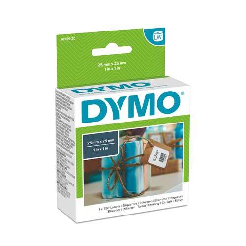 Dymo S0929120 25mm x 25mm Square Multipurpose Labels